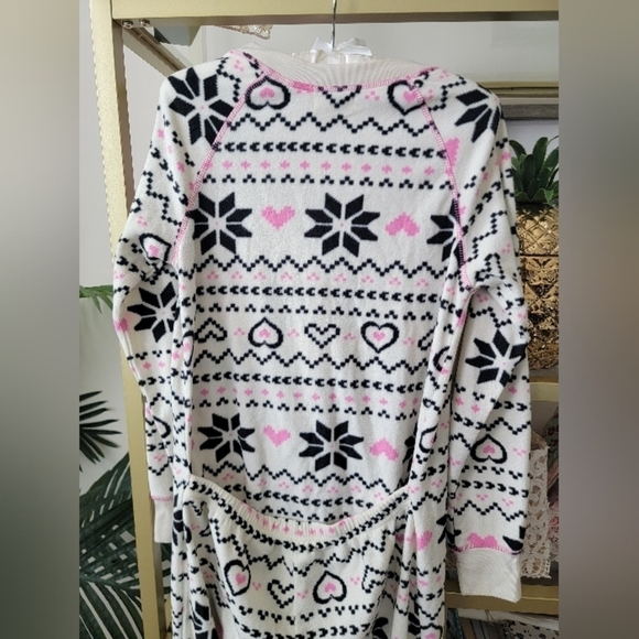 Snowflake Christmas Pajama Onsie Women's Size Large - Picture 8 of 9